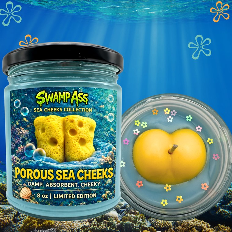 Porous Sea Cheeks Candle
