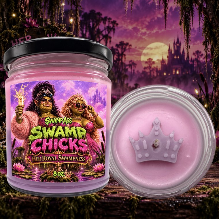 Swamp Chicks: Her Royal Swampness Candle